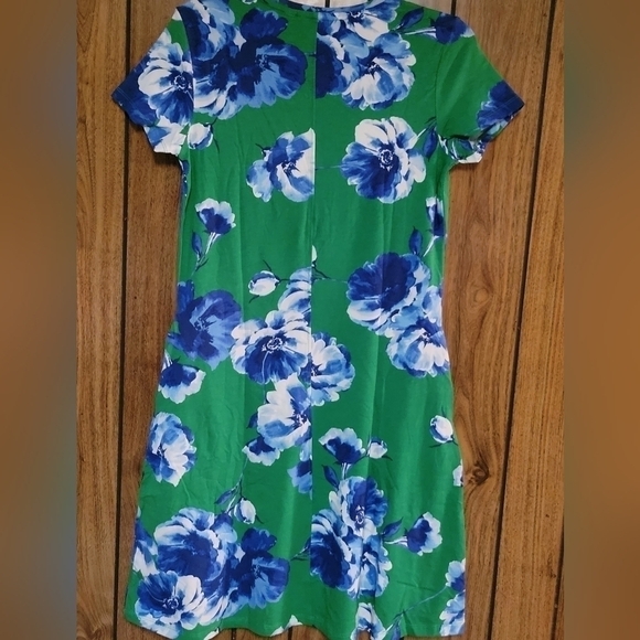 Isaac Mizrahi Live! Printed Knit swing short sleeve Dress size XXS ladies NEW - Picture 3 of 9